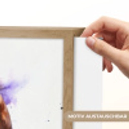 Paard - Dieren - Meisjes - Paars - Bruin Light Box met batterij (Wandlamp kind) middel -USP_websiteprintDE