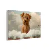 Hond - Bad - Dieren - Schuim aluminium wit klein -3d