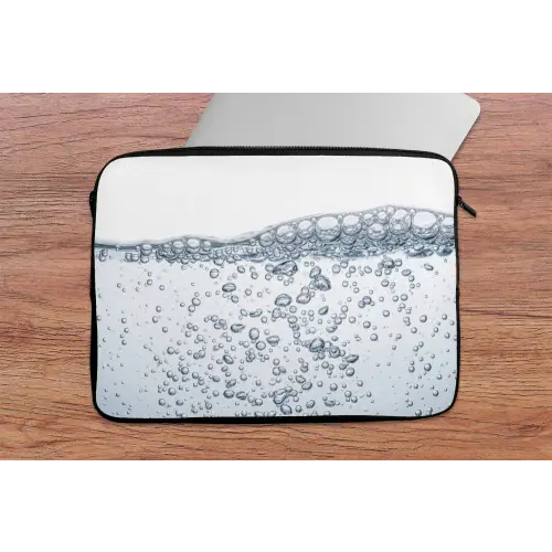 Luchtbellen - Water - Dynamisch laptophoes neopreen klein -tafel