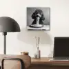 Poedel - Hond - Zwart - Wit - Schattig - Pasta aluminium wit klein -sfeer5