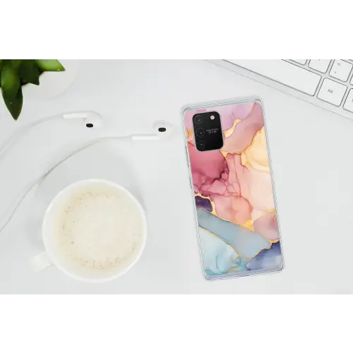 Marmer - Kleurrijk Telefoonhoesje Samsung Galaxy S10 Lite klein -oordopS10Lite