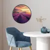 Lavendelveld - Quote - Zonsondergang Fotolijst rond zonder passe partout klein -sfeer2