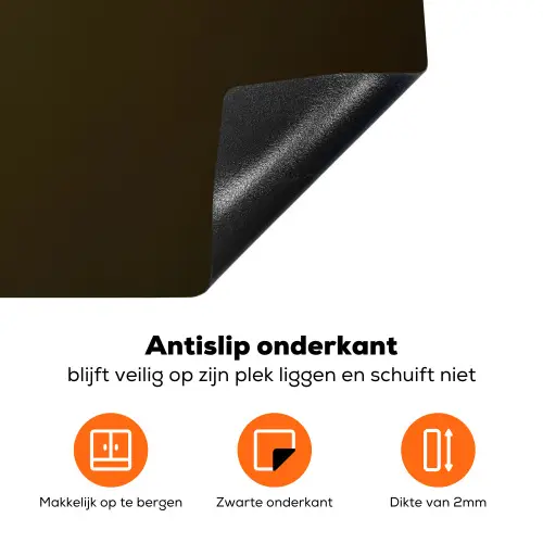 Takken - Katoen - Wit - Bollen Inductie beschermer vinyl 3mm klein -zzzzzzz-td-onderkant