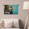 Melkmeisje - Amandelbloesem - Van Gogh - Vermeer - Schilderij - Oude meesters Wandkleed katoen klein -sfeer4