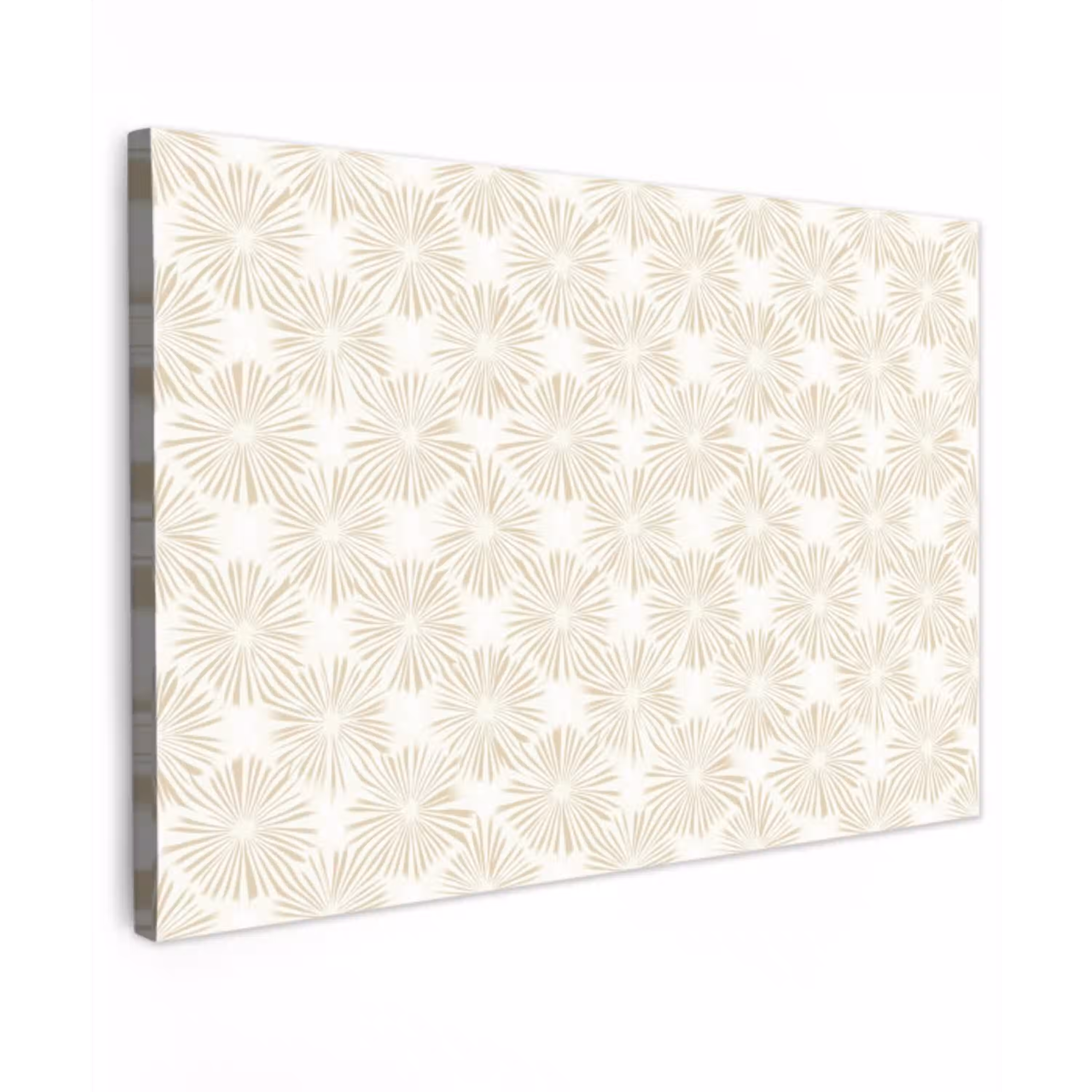 Abstract - Motief - Beige Tuinposter op houten frame 2 cm dik klein 845 -3d