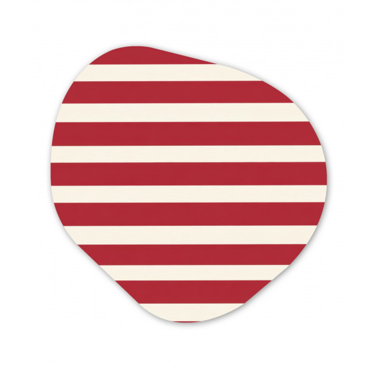Strepen - Patroon - Rood Wandcirkel Organisch Forex 3mm klein 629 -3d