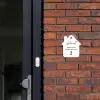 Wit vlak - Sierlijk Naambord Huisje klein -sfeer2