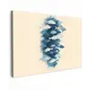 Vissen - Minimalistisch - Blauw Tuinposter op houten frame 2 cm dik klein -3d