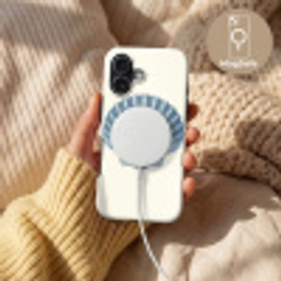 Ribbels - Blauw - Schelp Toughcase MagSafe Apple iPhone 17 klein -USP_MagsafeV