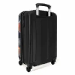 Olieverf kunstwerk van 2 goudvissen in water NBS - Handbagage koffer - Unisex middel -achterkant
