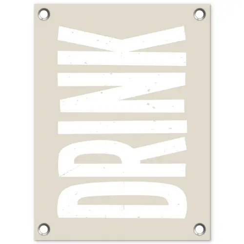 Japandi - Vintage - Japandi - Wit tuinposter los doek klein -3d