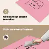 Tekstwolkje - BLAH BLAH BLAH - Roze Inductie beschemer met haakjes klein -ky-schoon-nl
