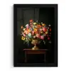 Goud - Bloemen - Kleuren - Vaas fotolijst zwart zonder passe partout klein -3d