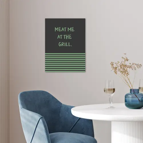 Quote - Groen - Grill - Zomer poster papier klein -sfeer3