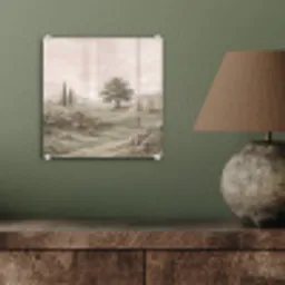 Heuvellandschap - Bomen - Natuur - Groen plexiglas 5mm klein -sfeer3
