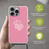Frambozen - Steel - Getekend - Roze Hoesje iPhone 16 Pro Max met koord klein -sfeer2_NL