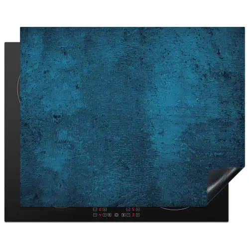 Natuursteen - Beton - Steen - Blauw Inductie beschermer vinyl 3mm groot -3d
