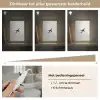Minimalistisch - Silhouet - Zwart - Vliegtuig Light Box met kabel (Tafellamp) klein -USP_dimbaarNL