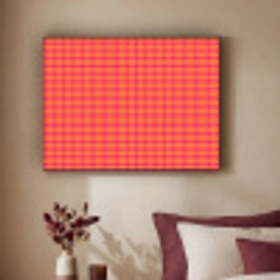 Modern - Stippen - Oranje Textielframe zwart klein 947 -sfeer1