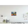 Kunst - Levensboom - Bloemen - Hippie textielposter latten blank klein -kinderkamer