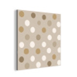 Polka - Dots - Beige aluminium wit klein 46 -3d