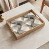 Geometrisch - Motief - Aardetinten Dienblad Rechthoek middel 911 -sfeer1