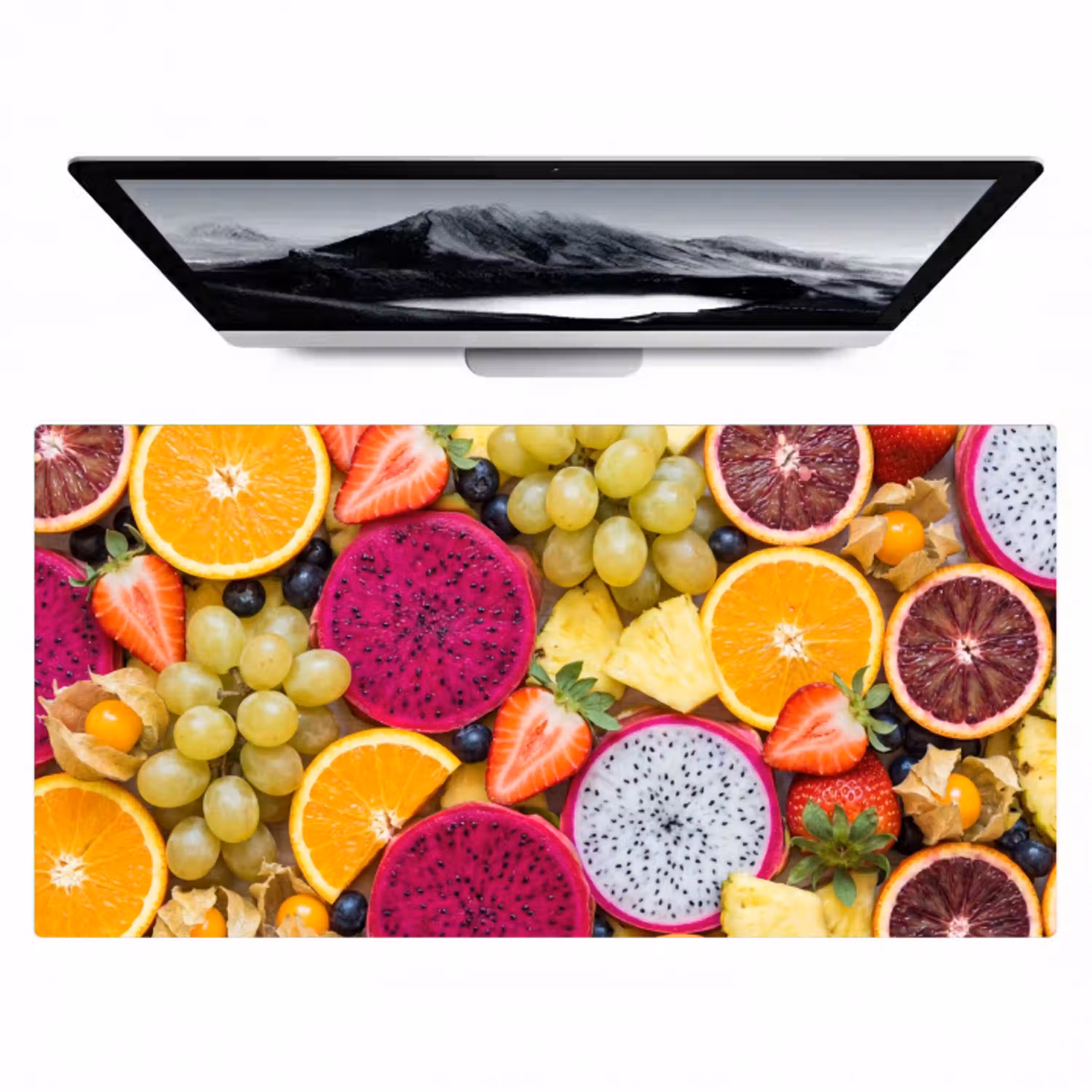 Fruit - Assortiment - Kleurrijk - Gezondheid Muismat XXL klein -zzz3d