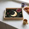 Maan - Quote - Bloemen - Sterren Dienblad Rechthoek middel -sfeer2