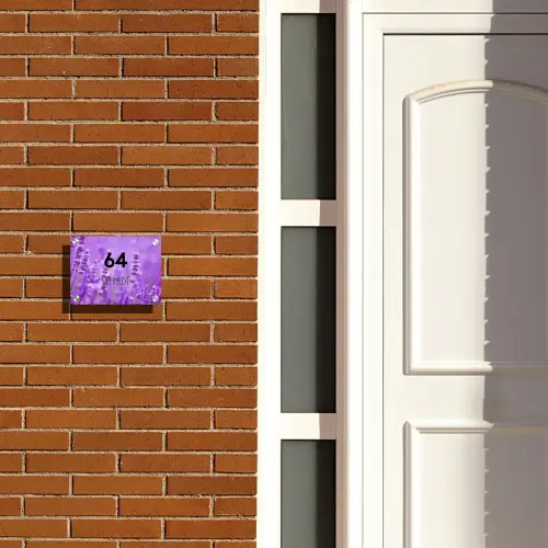 Lavendel - Modern Naambord Rechthoek middel -sfeer3-rechthoek-S