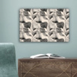 Botanisch - Bladeren - Zwart canvas 2cm klein 34 -sfeer4