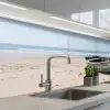 Boot - Zandstrand - Zee keuken achterwand 2 middel -3d_schuin