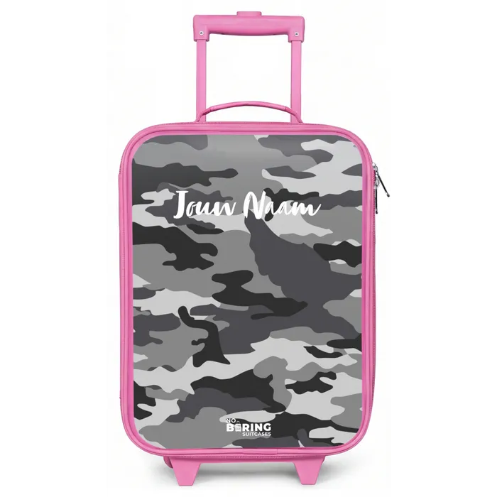 Camogrijs Kinderkoffer - Roze klein -zz3dotto