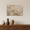 Beige - Bloesem - Modern Canvas - Meerluiken 2 luik klein -sfeer3