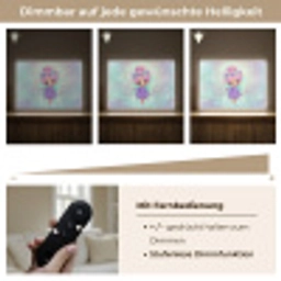 Fee - Paars - Glinsters Light Box met batterij (Wandlamp kind) middel -USP_dimbaarDE