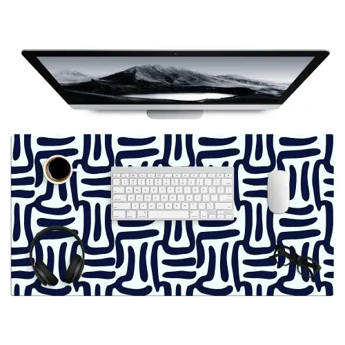 Abstract - Modern - Blauw Muismat XXL klein 681 -3d