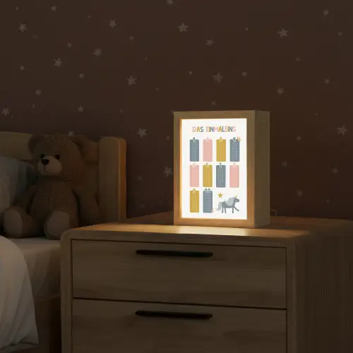 Educatief - Leren rekenen - Eenhoorn - Vermenigvuldigingstabel Light Box met kabel klein -sfeer1_kind