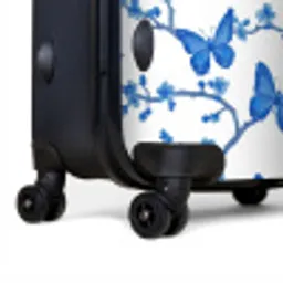 Vlinder - Bloemen - Blauw NBS - Large koffer - Volwassenen Unisex groot -product2