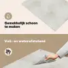 Grijs - Marmer - Aders Inductie beschemer met haakjes klein 777 -ky-schoon-nl