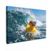 Badeend - Stoer - Golven canvas 2cm klein -z3d