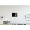 Close-up - Maan - Wit - Textuur textielposter latten blank klein -kinderkamer