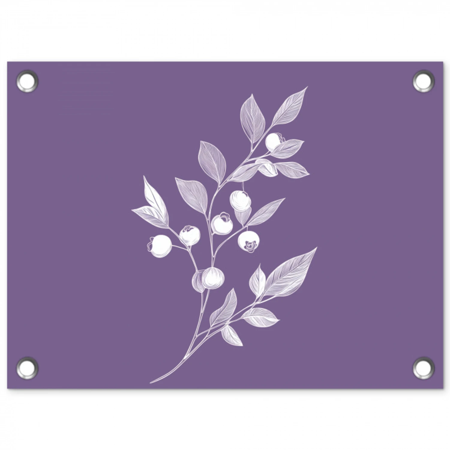 Tak - Sierlijk - Bladeren - Minimalistisch tuinposter los doek klein -3d