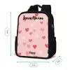 Hartjes - Patroon - Roze Rugzak - Zwart middel -productfoto_formaten