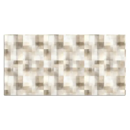 Textuur - Linnen - Beige Muismat XXL klein 681 -3d_leeg