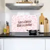 Koeienprint - Roze - Cowboy - Horse Inductie beschemer met haakjes klein -sfeer2