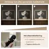 Vrouw - Golvende - Hoed Light Box met batterij (Wandlamp) middel -USP_dimbaarNL