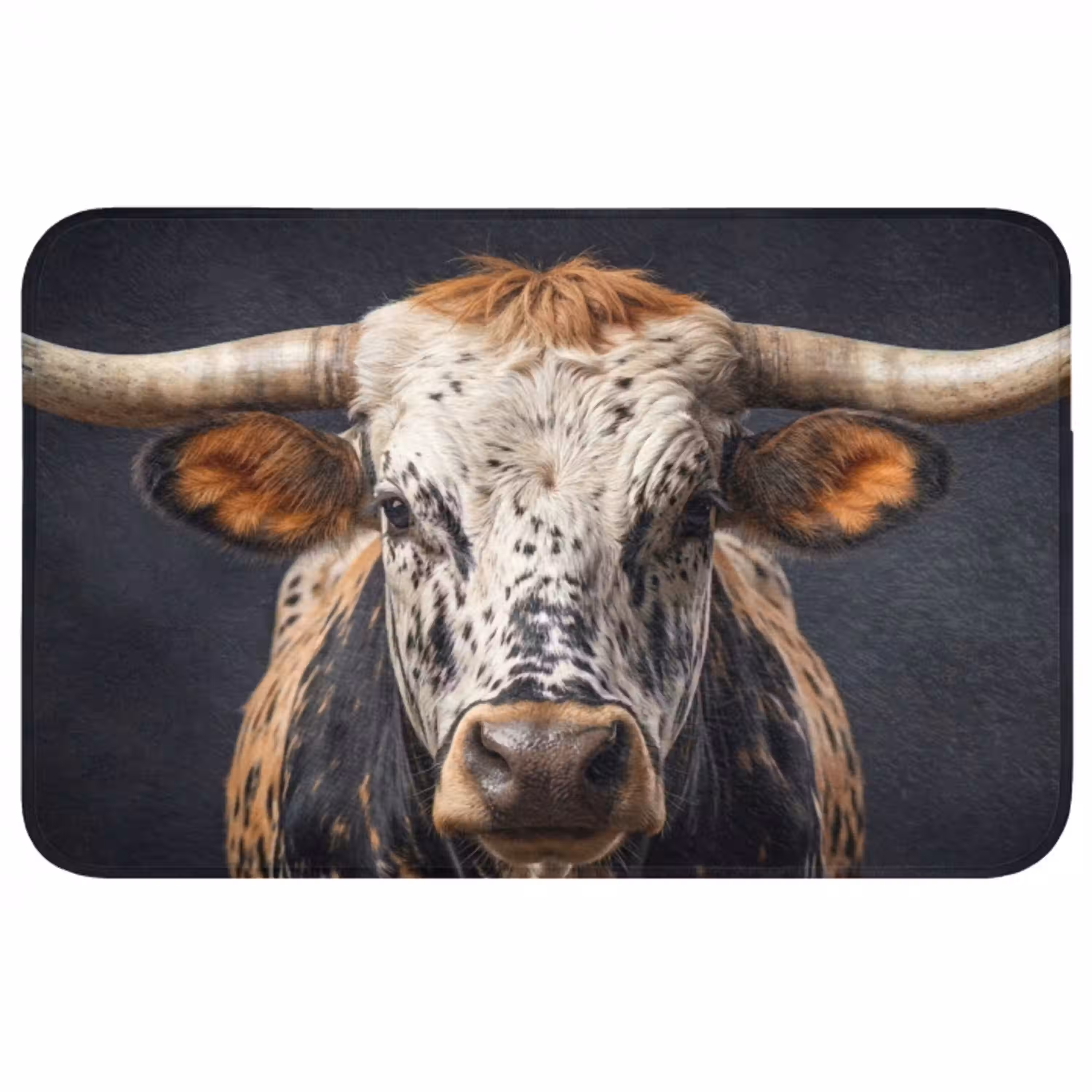 Stier - Kleurrijk - Hoorns WCmat middel -3d