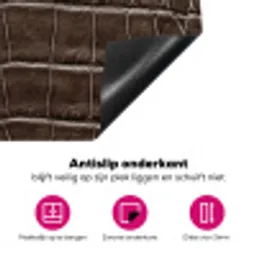 Leer - Krokodil - Mat Inductie beschermer vinyl 3mm klein -wsfeer4_website