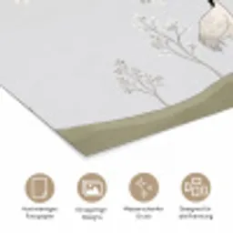 Minimalistisch - Kraanvogels - Blauw poster papier klein -tcloseup_DE