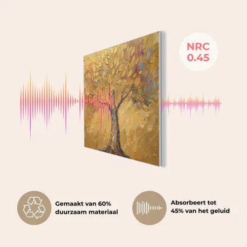 Goud - Boom - Abstract - Modern PET vilt klein -USP_NL