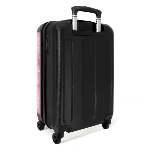 Patroon van gekleurde vlinders NBS - Handbagage koffer - Unisex middel -achterkant